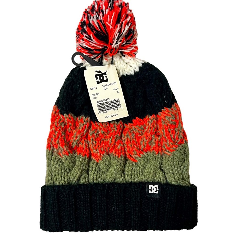 DC Winter Beanie with Pouf NWT Never Worn